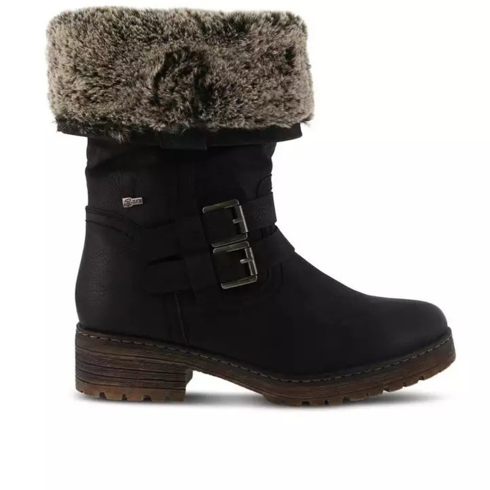 Spring Step Women's Comatulla Water Resistant Winter Boot Faux Fur Size 8.5 NWT
